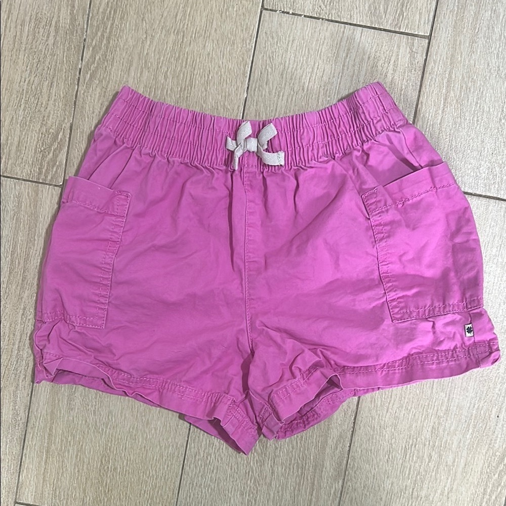 Lucky Brand Pink Girls Casual Shorts with Elastic Waistband and Pockets